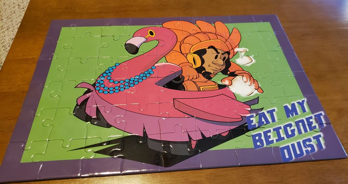 space broccoli SPY BOY eat my beignet dust puzzle