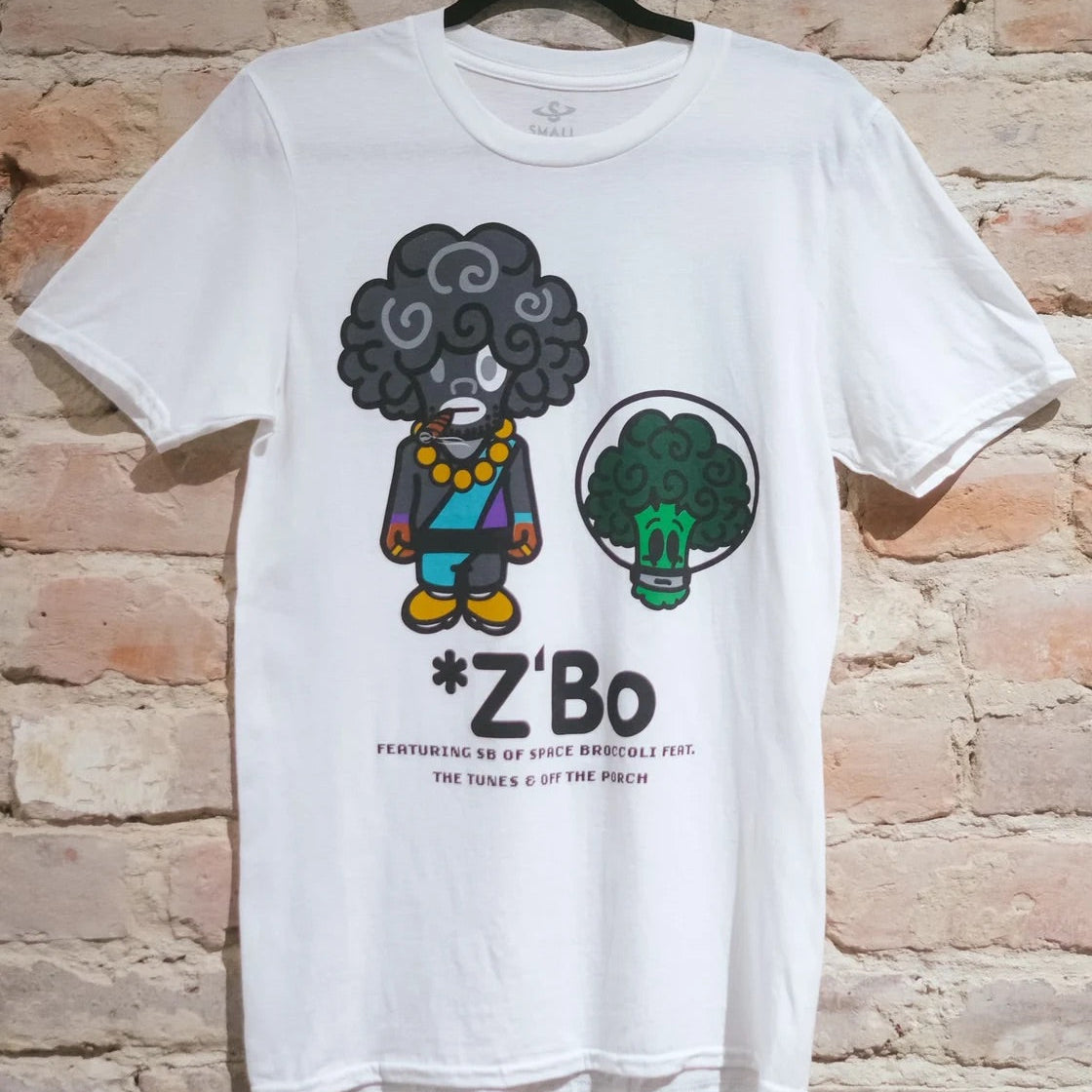 White Z'Bo and Space Broccoli shirt