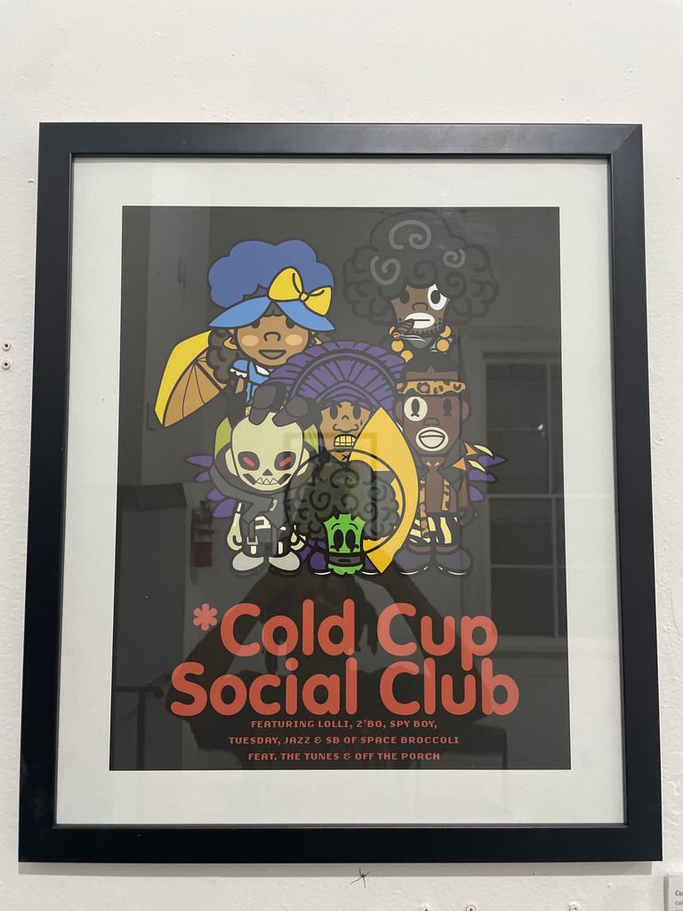 Lolli, Z'Bo, Jazz, Tuesday, and SPY BOY in the Cold Cup Social Club