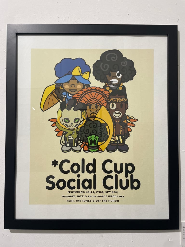 Tuesday, Lolli, Z'Bo, Jazz and SPY BOY in the Cold Cup Social Club vanilla.