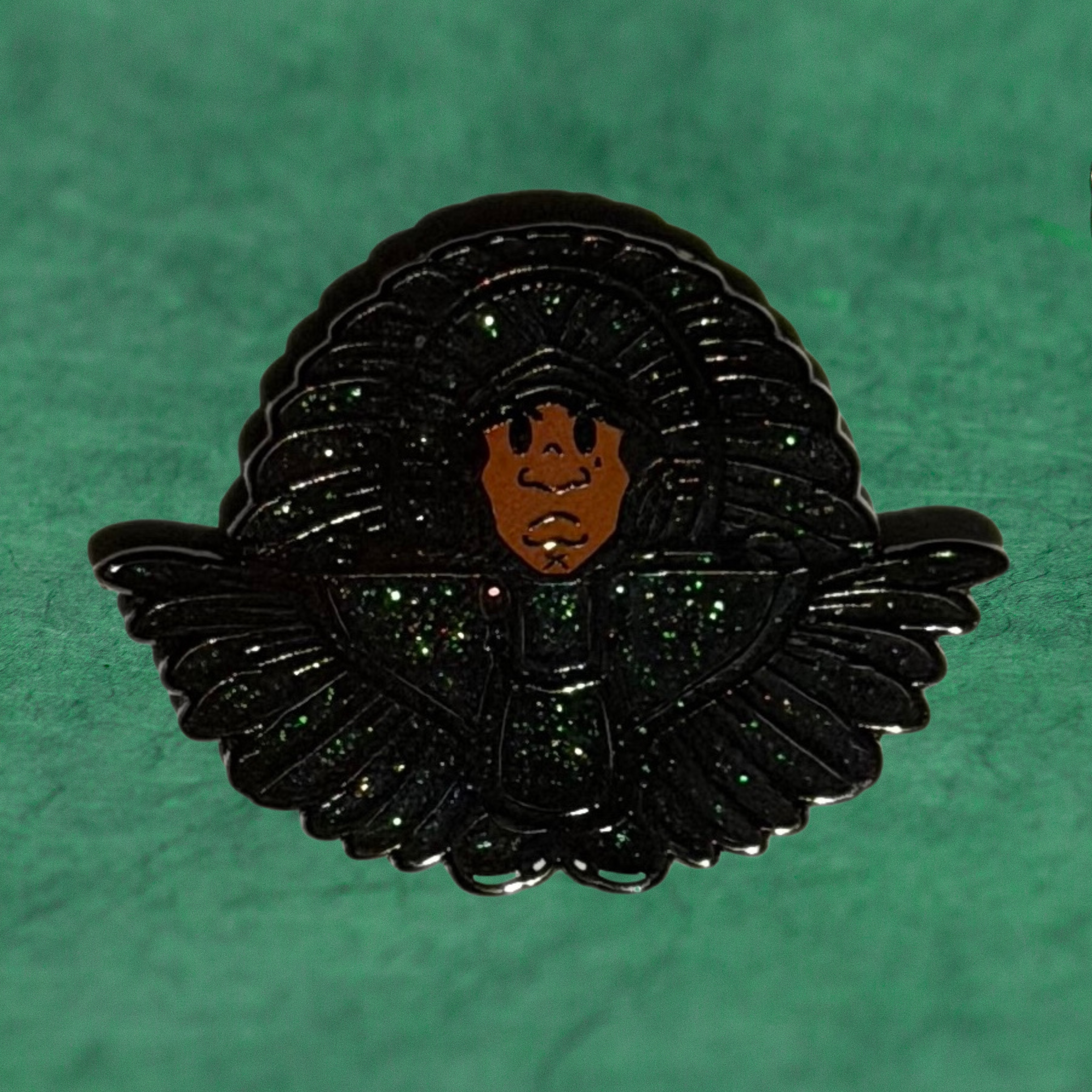 SPY BOY dancing in the dark glitter chase by Compton III, a New Orleans artist