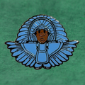 SPY BOY sky blue enamel pin by Compton III, a New Orleans artist