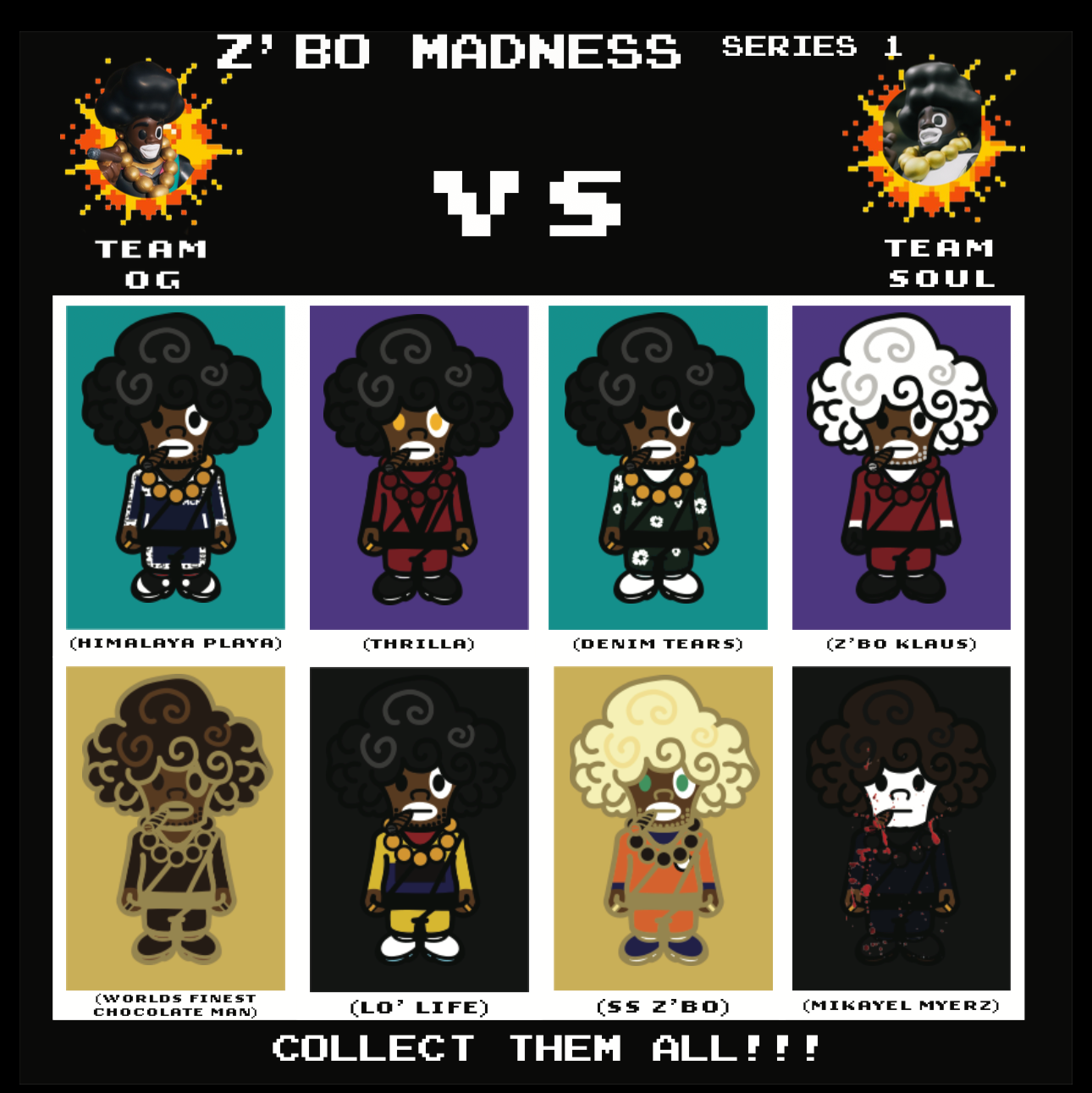 Z’Bo Madness Pins